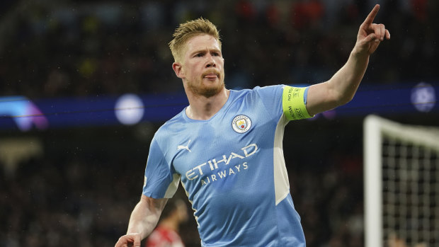 KDB gives City slim lead, Liverpool beat Benfica in Champions League