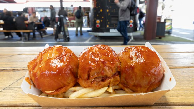 The ‘soggy burger’ at Sosmos could spark Melbourne’s next burger craze.