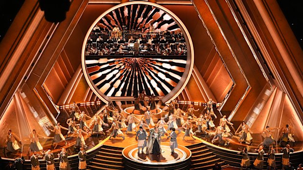 Queen Latifah performs at the 2025 Oscars. The rules around voting are changing. 