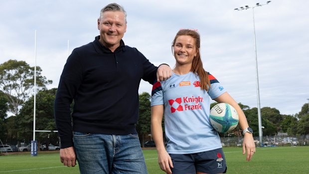 Edie Burke and father Matt 