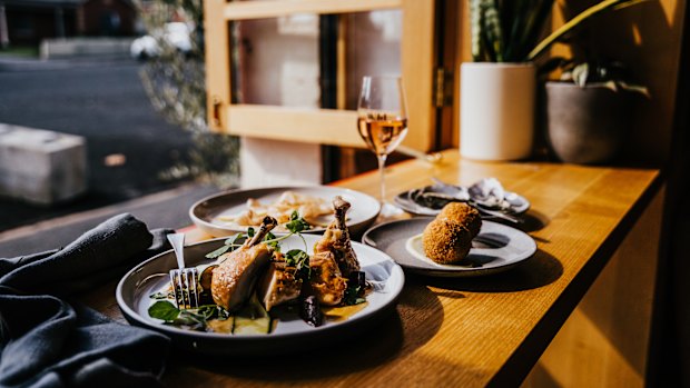 Wild, housed in a former country fire station, has generous windows that open to the street.