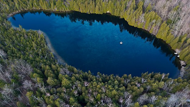 Crawford Lake in Ontario Canada has been selected as the “golden spike” that demonstrates a tipping point between geological epochs. The lake’s sediment could usher in the formal announcement of the Anthropocene.
