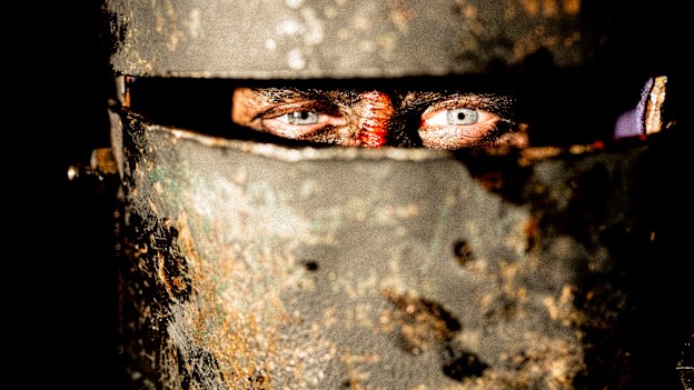 British actor George MacKay as Ned Kelly in True History of the Kelly Gang.