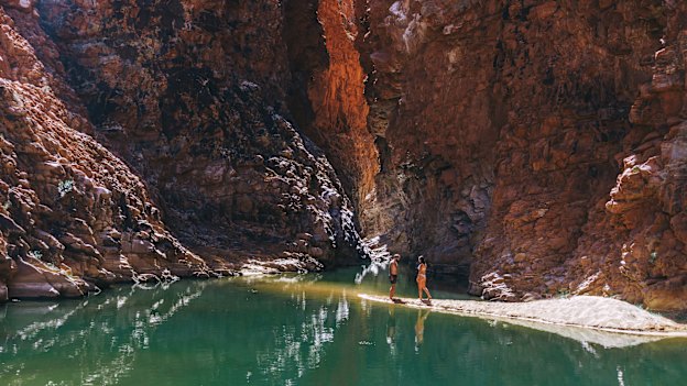 Redbank Gorge, a striking chasm in the Tjoritja/West MacDonnell National Park.