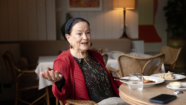 Anne Schofield at Hotel Centennial, a short walk from the Woollahra antique jewellery shop that she’s operated for more than 50 years, in two separate Queen St locations. 