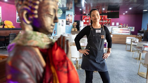 Rezy Shrestha is a staff member at Tinkune, a Nepalese restaurant opened in Sunshine by Roji Bhandhari. 