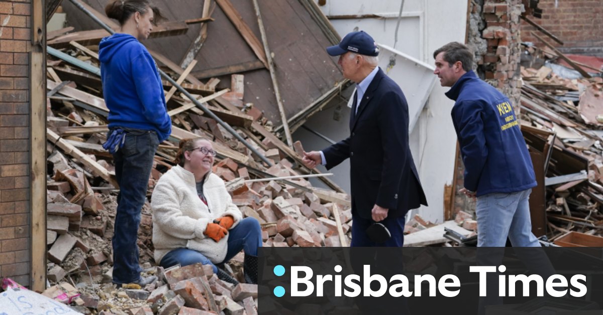 After tornados devastate Trump country, a willingness to set aside politics as Joe Biden visits - Vimarsana News