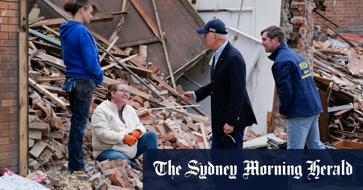 After tornados devastate Trump country, a willingness to set aside politics as Joe Biden visits - Vimarsana News