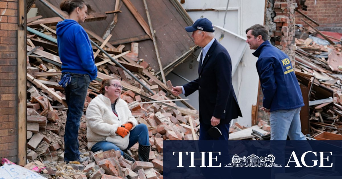 After tornados devastate Trump country, a willingness to set aside politics as Joe Biden visits - Vimarsana News