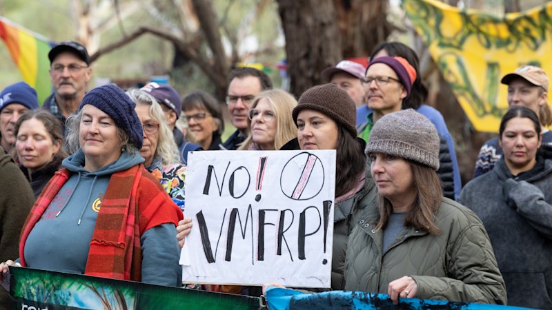 ‘Absolute disrespect’: Bulldozers at the gate as fight over river steps up