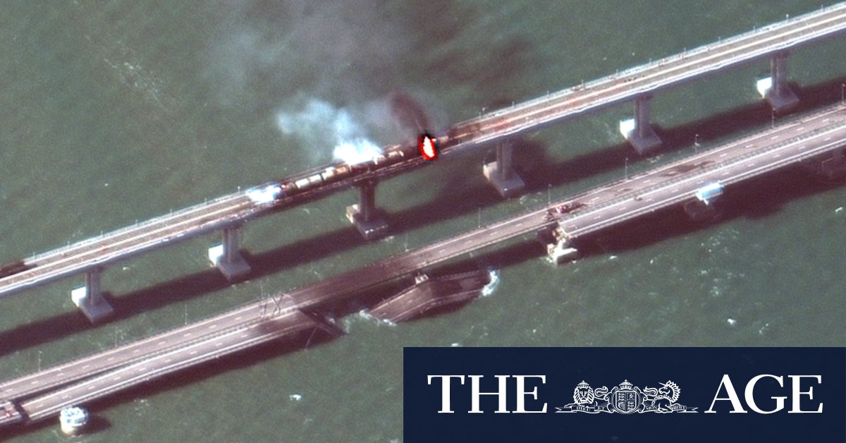 'A cloudy day in Crimea': Bridge blast damages Russian supply lines, brings glee from Zelensky - Vimarsana News