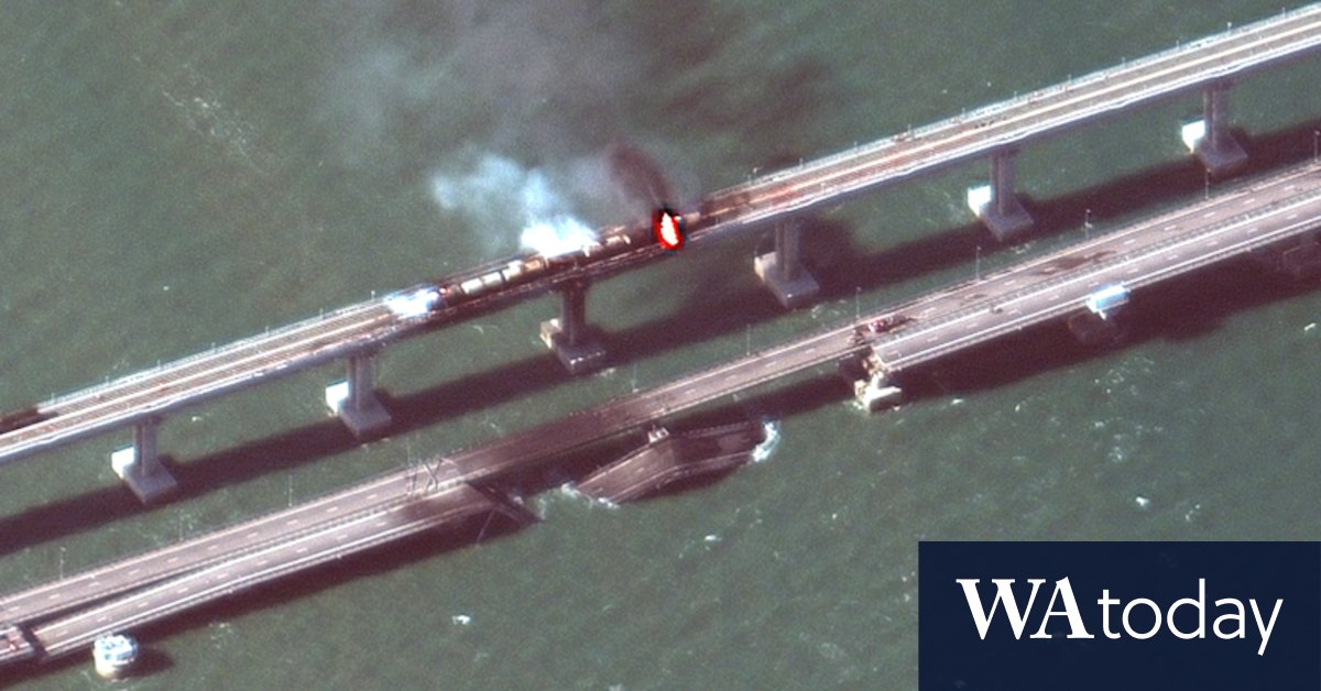 'A cloudy day in Crimea': Bridge blast damages Russian supply lines, brings glee from Zelensky - Vimarsana News