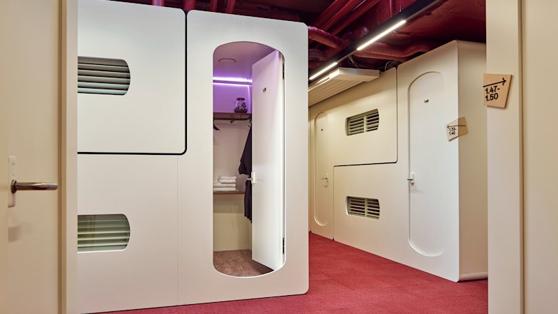 At this anti-social hostel, rooms fit together like Tetris blocks