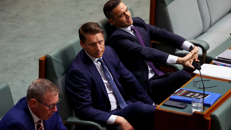 Andrew Hastie gets tongues wagging with question time reading material