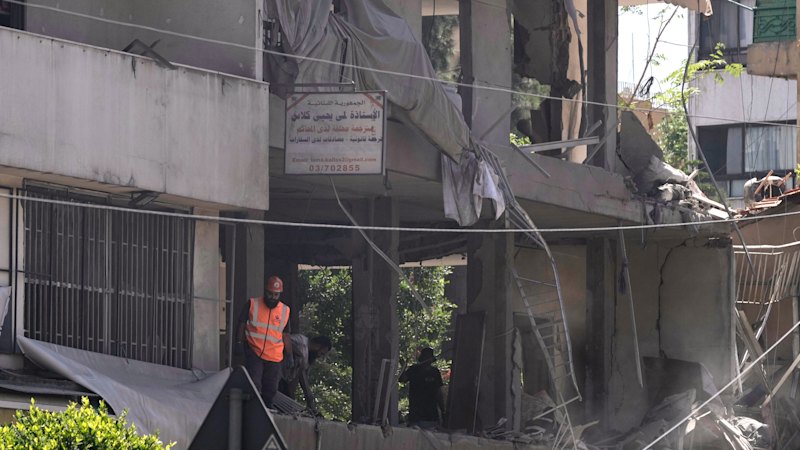 ‘Let’s not blow it’: Trump calls for restraint after Israel strikes Beirut