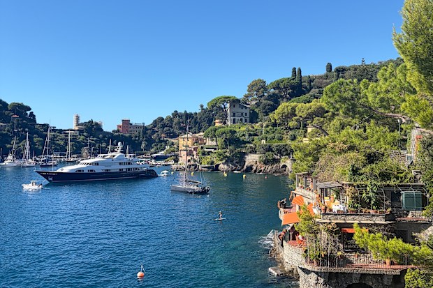 Holland America Line Oosterdam cruise day in port Portofino