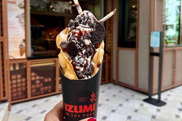 The Sushi & Ice Cream waffle cone is set to become of the photographs taken on board.
