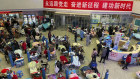 Patients, most of them elderly with COVID-19 symptoms, crowd a hospital in Shanghai on January 3.