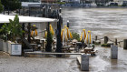 Brisbane’s key business lunch zone Eagle Street was inundated during the 2022 floods.