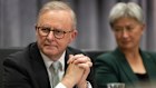 Anthony Albanese and Foreign Minister  Penny Wong in Perth on Tuesday.