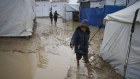 Flooding at a refugee tent camp in Gaza. The Houthis say their maritime campaign is in protest of Israel’s war against Hamas militants. 