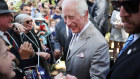 King Charles shook hands with many Australians on Sunday.