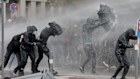 Protesters in the streets of France. 