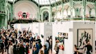 Mingling at the Art Basel Paris art fair at the Grand Palais in October.