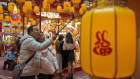 Shoppers at a mall in Beijing during the Lantern festival this month. 