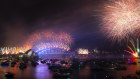 New Year’s Eve fireworks over Sydney Harbour at the beginning of 2024.