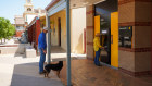 A CBA ATM in Hay, NSW,  on Sunday. CBA has put a moratorium on closing any more regional branches.