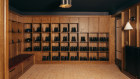 A locker room for equestrian riders inside the Gleneagles Sporting Club.