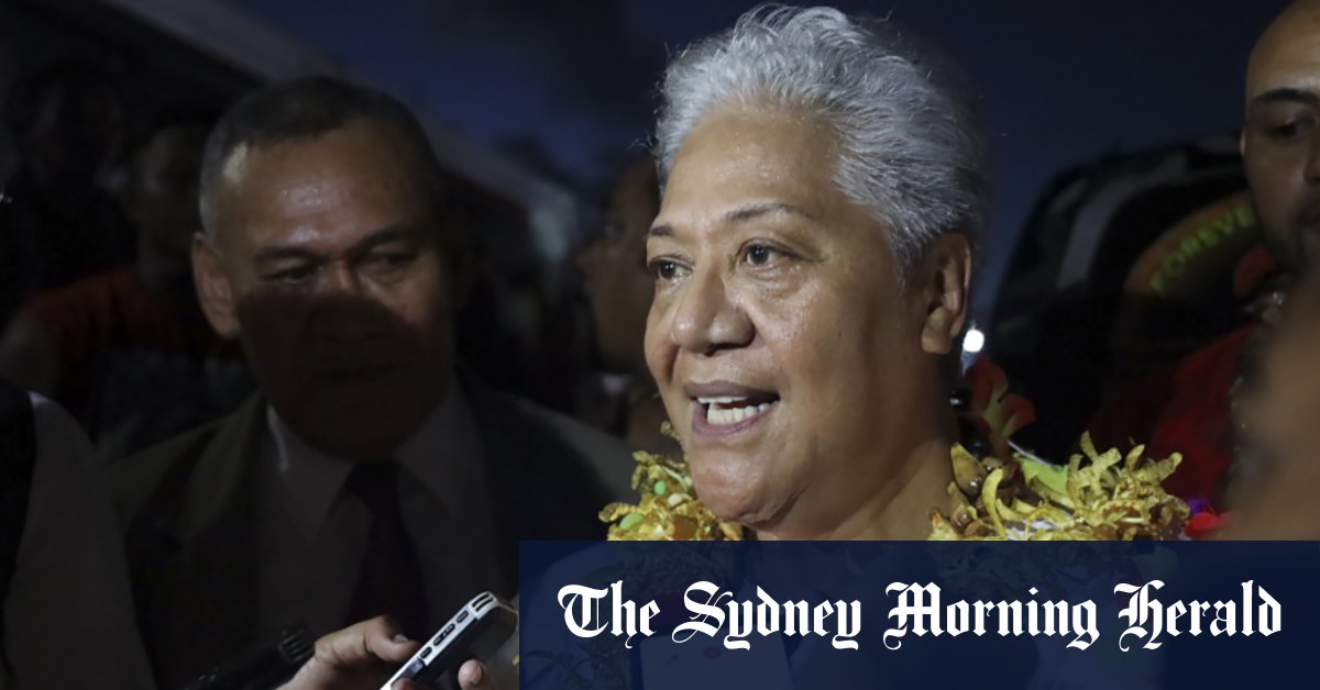 Primul ministru din Samoa, Fiami, Naomi Matava, anulează acordul Belt and Road, finanțat de China