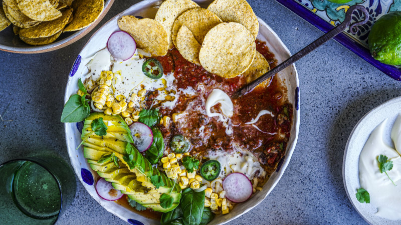 Mexican-inspired taco soup