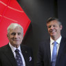 Seven chairman Kerry Stokes and CEO James Warburton. Warburton wanted to do the Prime deal from the moment he walked into the offices in 2019. 
