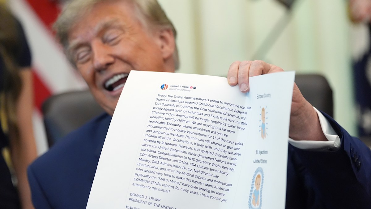 Donald Trump orders shakeup of childhood jabs
