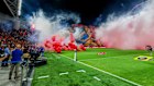 A soccer derby between Maccabi Tel Aviv and Hapoel Tel Aviv in Israel on Sunday was called off after pregame disturbances.