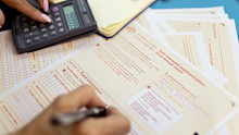 Tax return generic. Taxation, ATO, finance, accounting, EOFY.