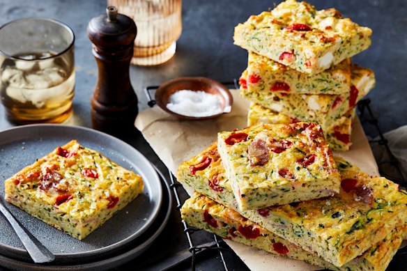 Zucchini slice.