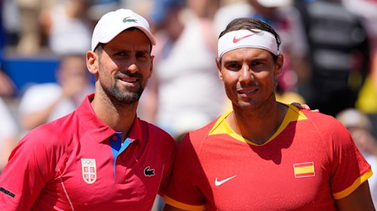 Legends Novak Djokovic and Rafael Nadal.