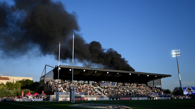 Explosions from mid-game bus fire and eye gouge mar Wallaroos’ loss to France