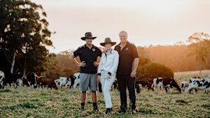 Bannister Downs Dairy and its owners, Sue and Mat Daubney.