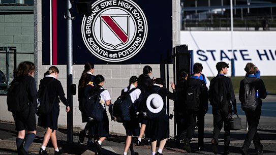 Brisbane Times - Generic - Brisbane State High School BSHS in Brisbane, July 20, 2023.

Photo: Dan Peled  /  Brisbane Times


