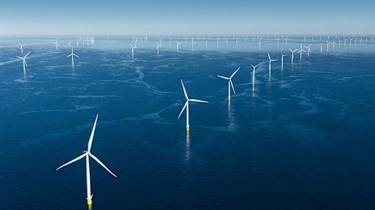 he federal government has selected sites for the first wind farms off the Gippsland coast. The projects could one day resemble this Danish wind farm.