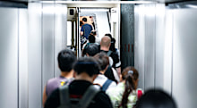 passengers boarding plane