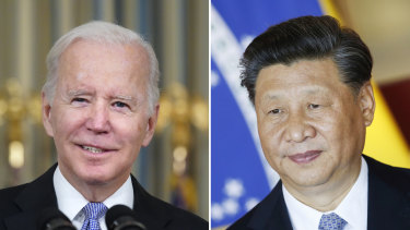 US President Joe Biden and China’s President Xi Jinping.