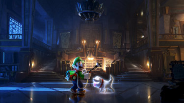 This time Luigi's trapped in a massive haunted hotel.