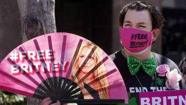 California had previously been the hub of the Free Britney movement but activists are now campaigning in the US capital. 