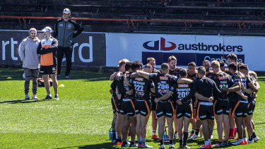 Robbie Farah looks on as the Tigers prepare for their biggest game of the season on Sunday.