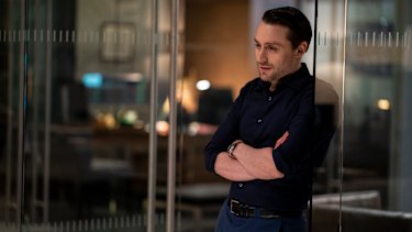 Roman Roy (Kieran Culkin) in Succession.